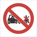 PV30 - SABS No lifting on trolleys safety sign