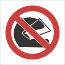 PV18 - SABS No helmet safety sign