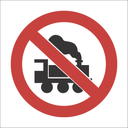 PV17 - SABS No locomotives safety sign