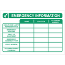 GI74 - Emergency Information Sign