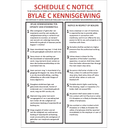 WF42 - Schedule C Notice Sign