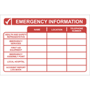 FR81 - Emergency Information Sign