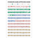 AS1 - Sign Chart For Standard SABS Safety Signs