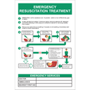 FA64 - Emergency Resuscitation Treatment Sign