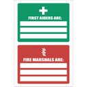 FA70 - First Aider & Fire Marshal Sign