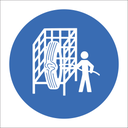 MV16 - SABS Safety cage safety sign