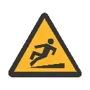 WW16 - SABS Slippery walking surface safety sign