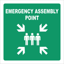 GA26 - Emergency assembly point safety sign