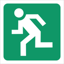 GA3 - SABS Escape route left safety sign