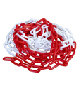 Red & White Plastic Chain - 8mm x 25m - To be discontinued