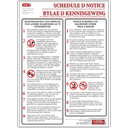 OHS Schedule D Notice (Machinery) Poster