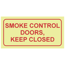 F42 - SABS Smoke control doors photoluminescent safety sign