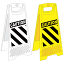 FS5 - Caution Chevron A-Frame Floor Stand