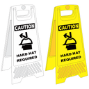 FS35 - Hard Hat Area A-Frame Floor Stand