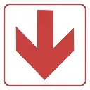 FB1 - Red Arrow - Location of Fire Fighting Equipment Safety Sign