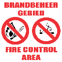 FR4 - Fire Control Area Safety Sign