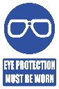 MV1E - Eye Protection Explanatory Safety Sign