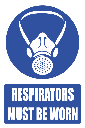 MV2E - Respiratory Protection Explanatory Safety Sign