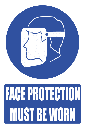 MV10EN - Face Protection Explanatory Safety Sign