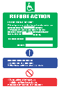 FR33 - Refuge Action Safety Sign