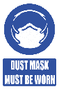 MV12E - Dust Mask Explanatory Safety Sign