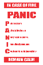 FR41 - Panic Safety Sign