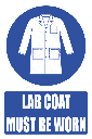 MV21EN - Lab Coat Safety Sign