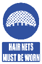 MV26E - Hair Net Explanatory Safety Sign