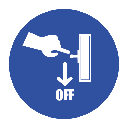 MA8 - Switch Machine Off Safety Sign