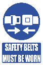 MA21E - Safety Belt Explanatory Safety Sign