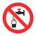 PV5 - No Drinking Water Safety Sign