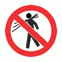 PV8 - No Carrying Safety Sign