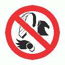 PV12 - No Loose Clothing Safety Sign
