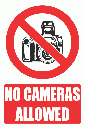 PV21EN - No Cameras Explanatory Safety Sign