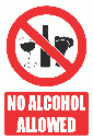 PV22EN - No Alcohol Explanatory Safety Sign