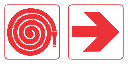 FR66 - Fire Hose Right Safety Sign