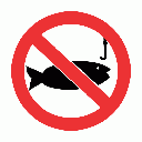 PV25 - No Fishing Safety Sign