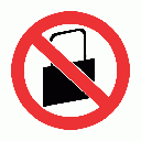 PV31 - No Handbags Safety Sign