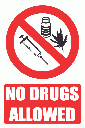 PV34E - No Drugs Explanatory Safety Sign