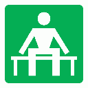 GA14 - Waiting Area Sign