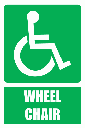 GA22E - Wheel Chair Explanatory Sign