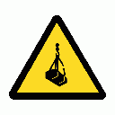 WW8 - Suspended Loads Hazard Safety Sign