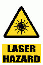 WW12E - Laser Hazard Explanatory Safety Sign