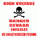 EL10 - High Voltage Danger Sign