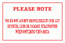 DI4 - Notice disclaimer Sign