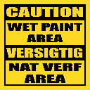 C8 - Wet Paint Sign