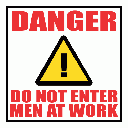 C9 - Men At Work Sign