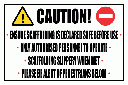 C12 - Caution Scaffolding Sign