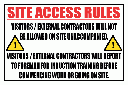C19 - Site Access Rules Sign