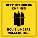 GAS14 - Keep Cylinders Chained Sign